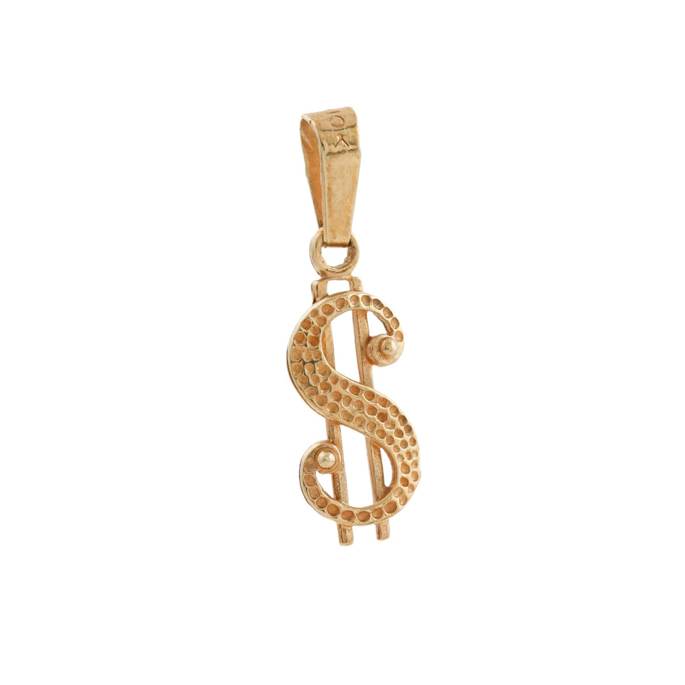 
                      
                        Micro 10k Gold x Dollar Sign Charm Pendant - Kingdom Jewelry
                      
                    