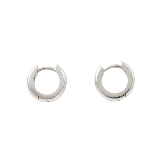Minimalist Silver Huggie Hoop Earrings - Kingdom Jewelry