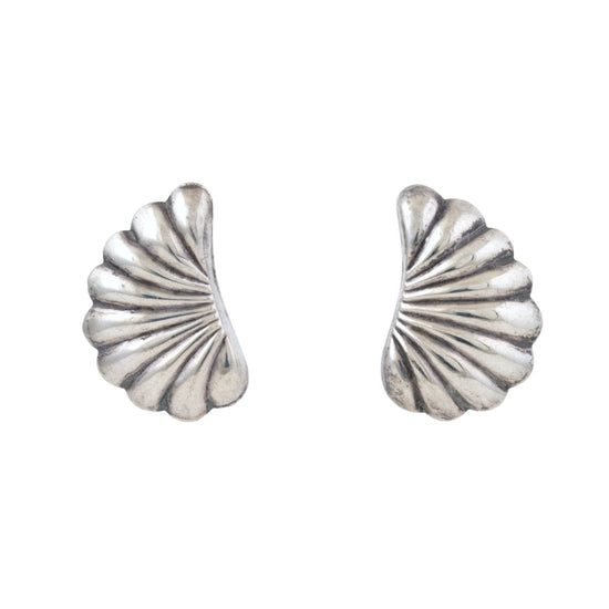 Modernist Half-Shell Earrings - Kingdom Jewelry
