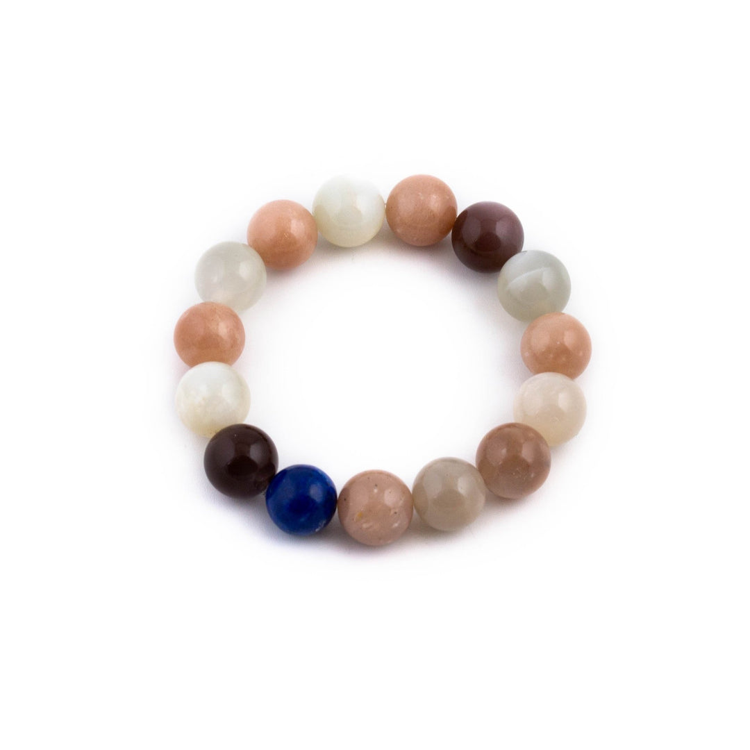 Moonstone and Lapis Bracelet - Kingdom Jewelry