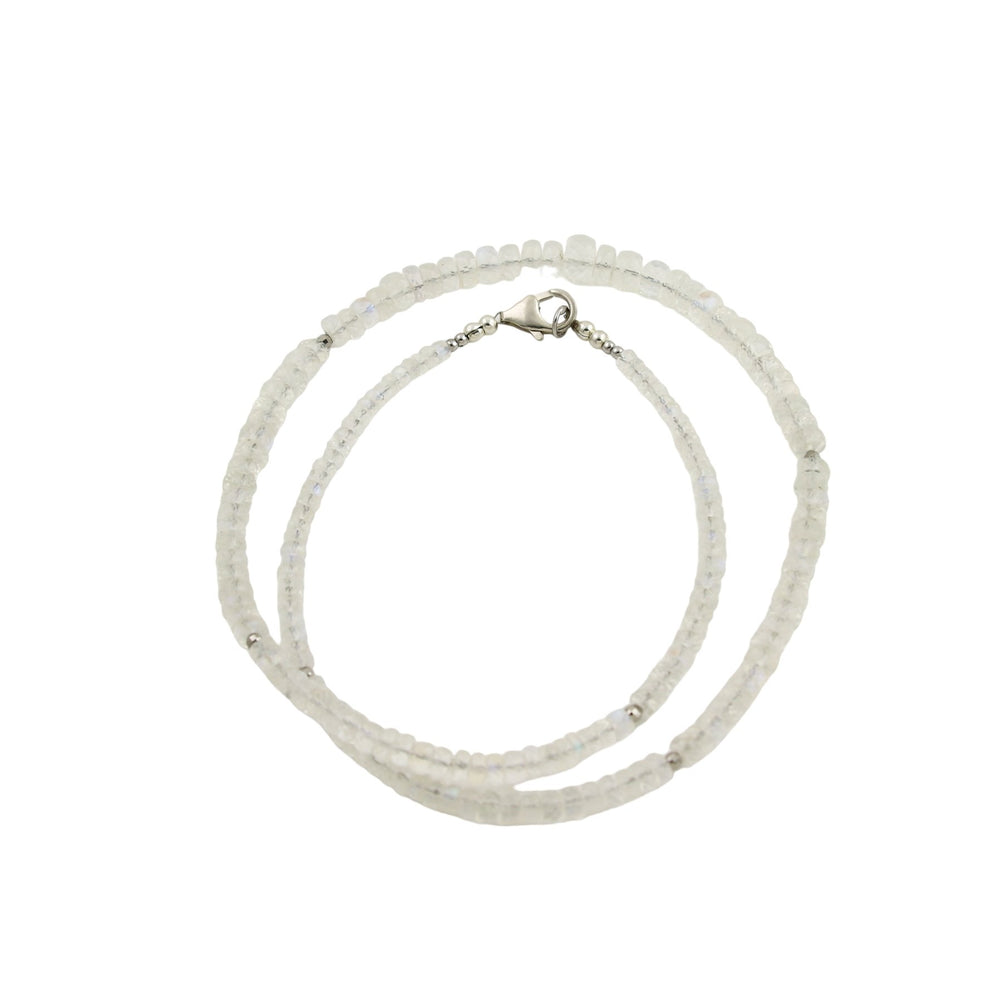 
                      
                        Moonstone x Silver Beaded Necklace - Kingdom Jewelry
                      
                    