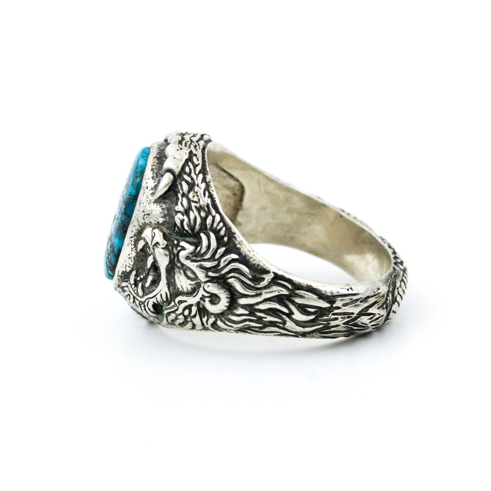 
                      
                        Morenci Turquoise "Venatio" Ring - Kingdom Jewelry
                      
                    