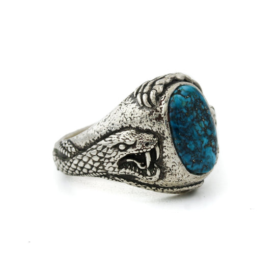 Morenci Turquoise "Venatio" Ring - Kingdom Jewelry