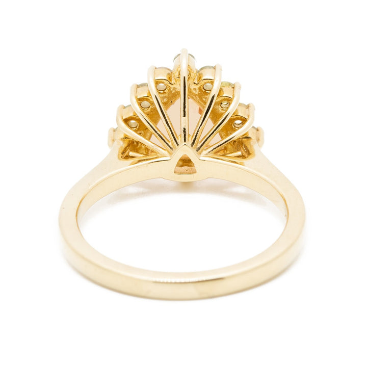 Morganite Sapphire Engagement Ring - Kingdom Jewelry