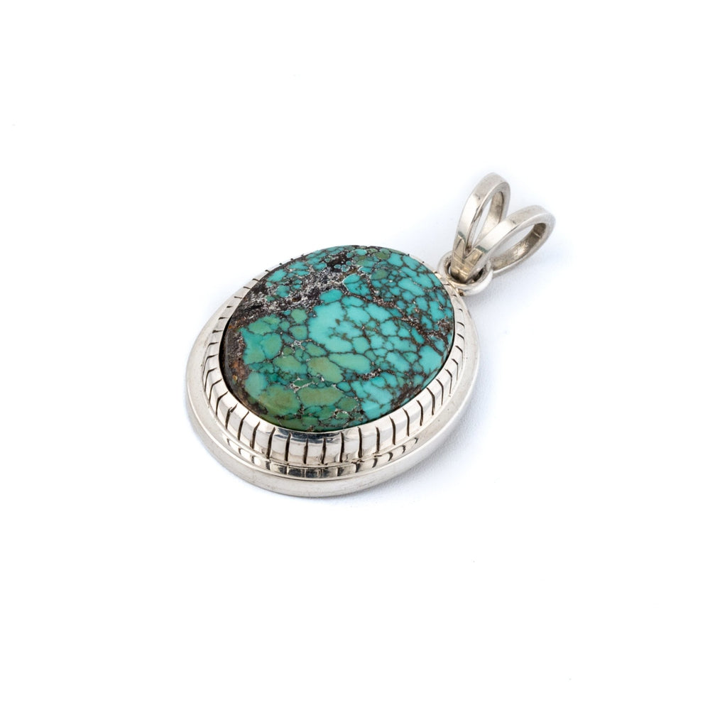 
                      
                        Mossy Hubei Turquoise Pendant - Kingdom Jewelry
                      
                    