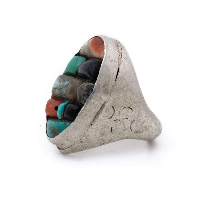 Multi-Stone Cobblestone Zuni Inlay Ring - Kingdom Jewelry