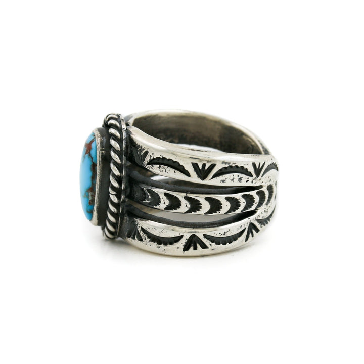 NATAN Egyptian Turquoise Silver Ring - Kingdom Jewelry