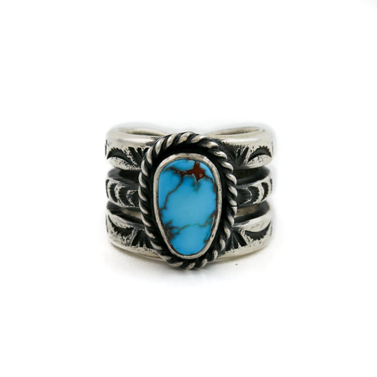 NATAN Egyptian Turquoise Silver Ring - Kingdom Jewelry