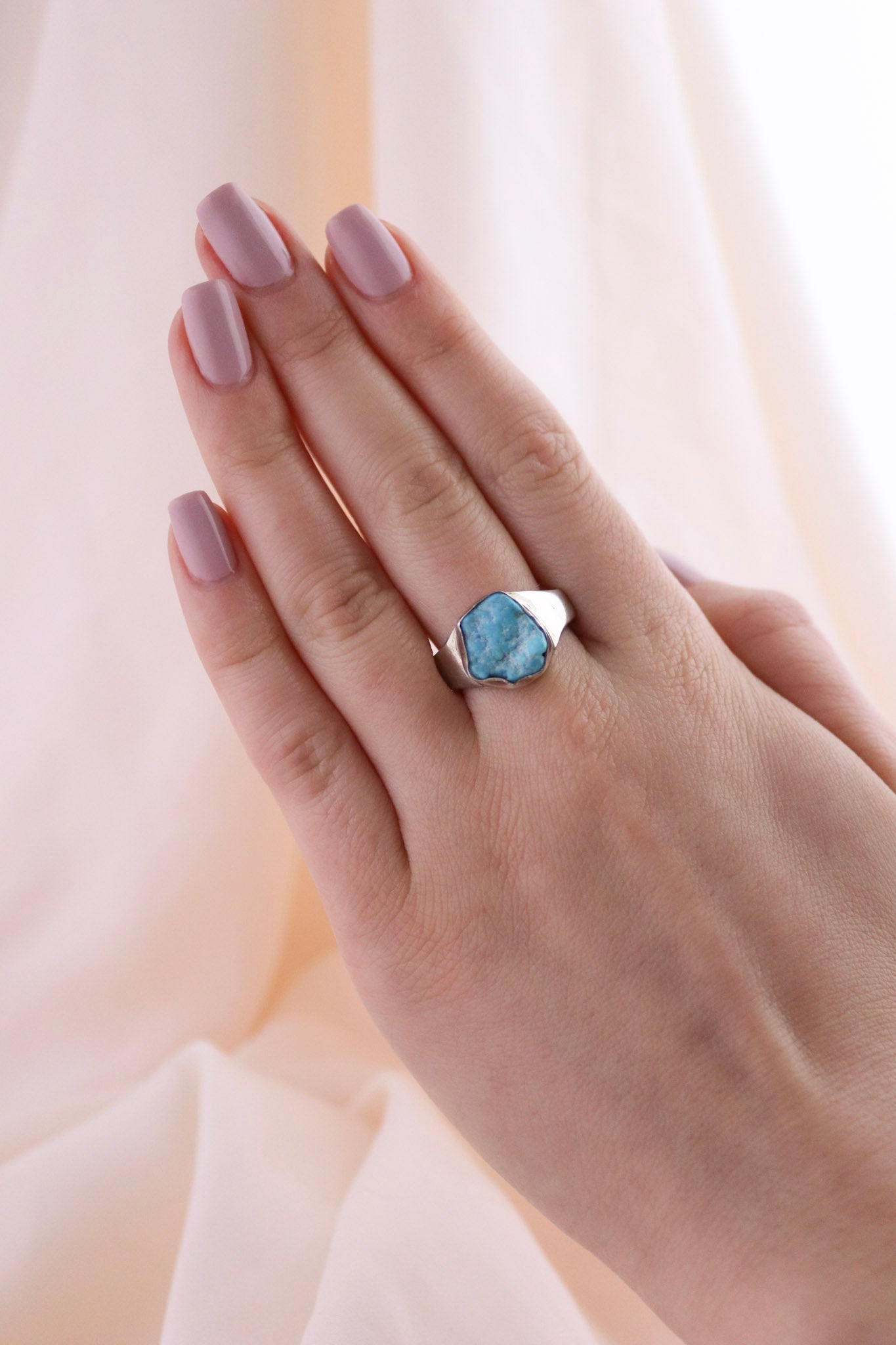 Natural Turquoise Nugget Ring - Kingdom Jewelry