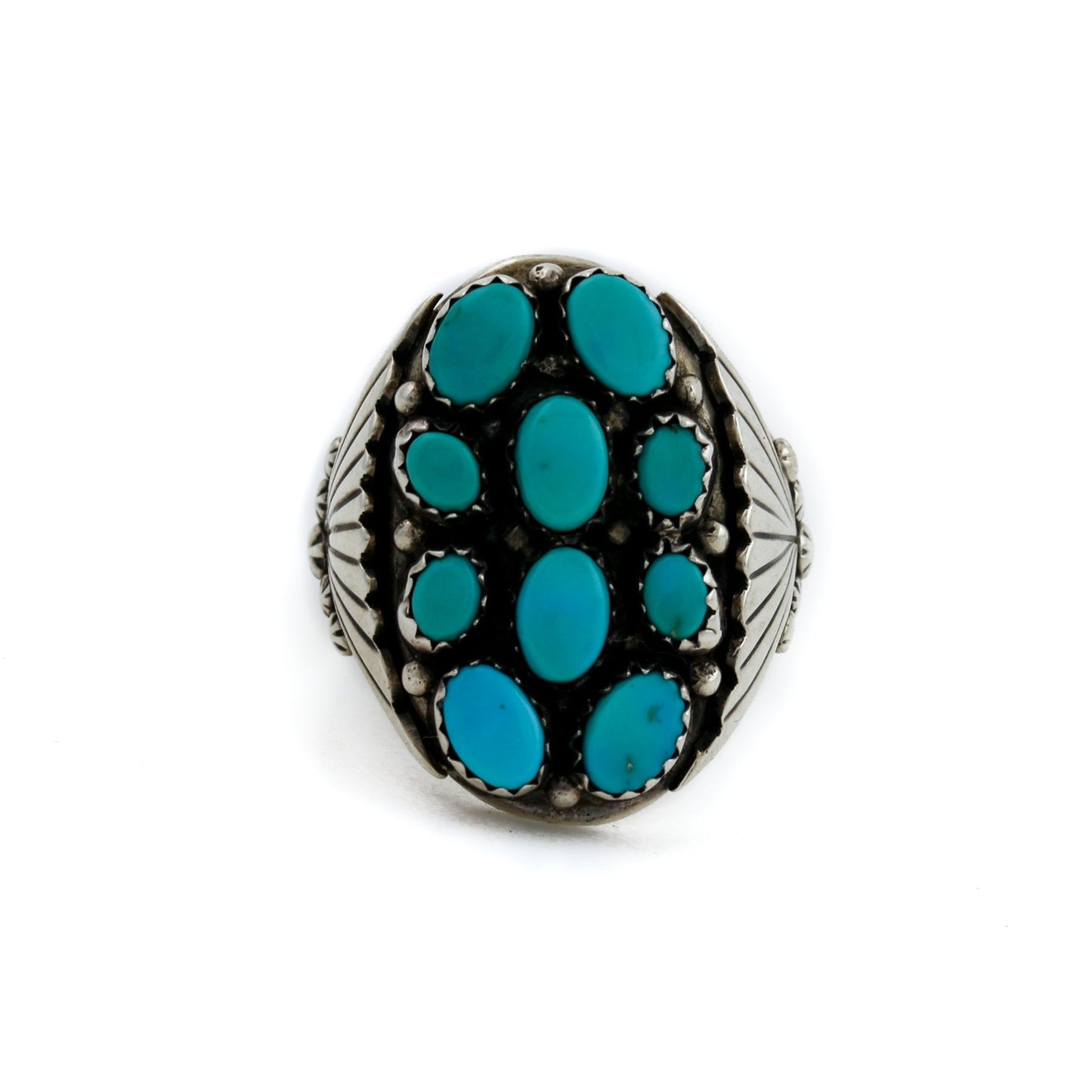 Navajo Sleeping Beauty Turquoise Ring - Kingdom Jewelry