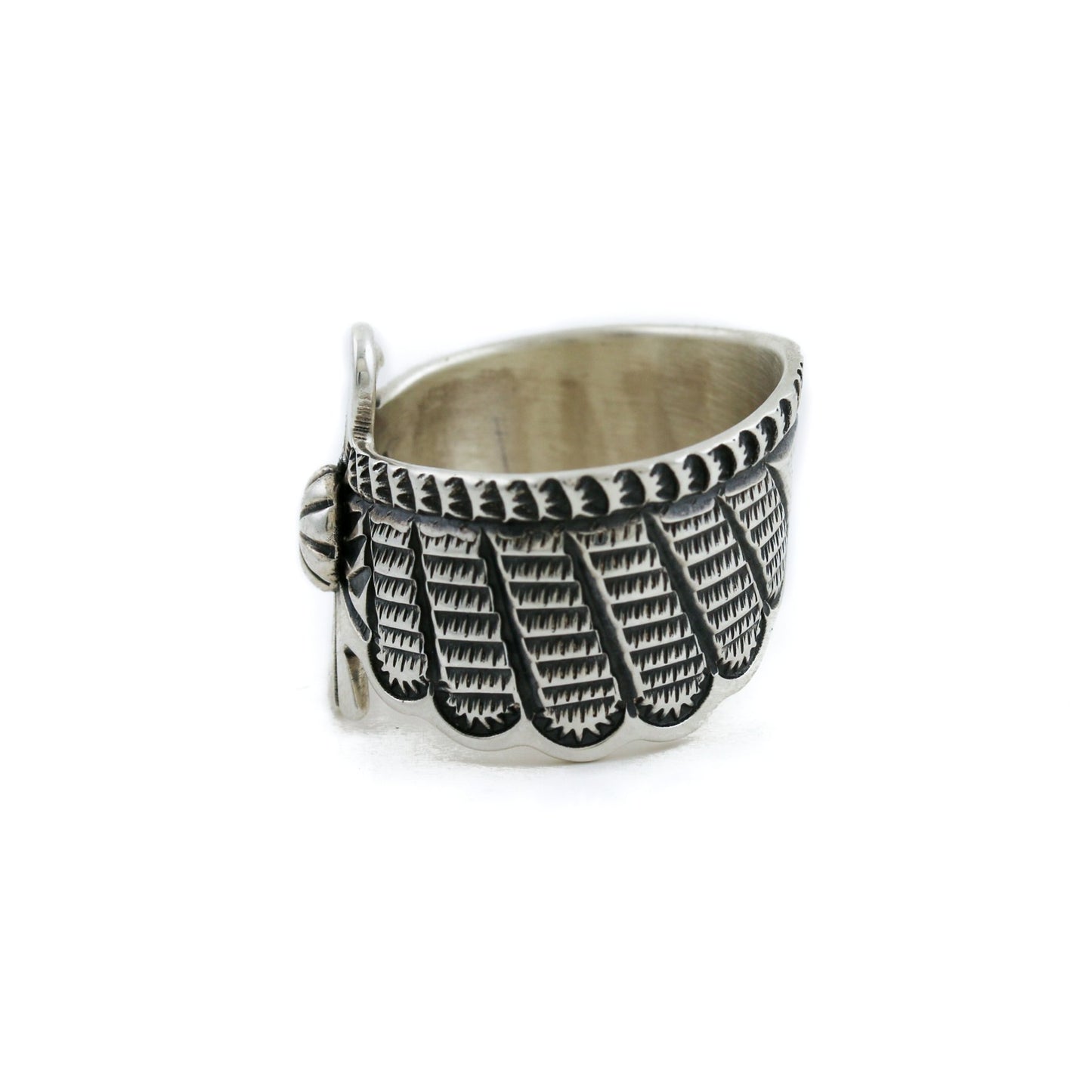 Navajo Thunderbird Silver Ring Size 9.75 - Kingdom Jewelry