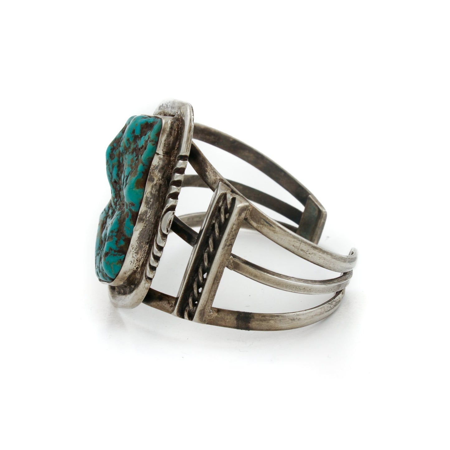 Load image into Gallery viewer, Navajo Turquoise Nugget Cuff - Kingdom Jewelry
