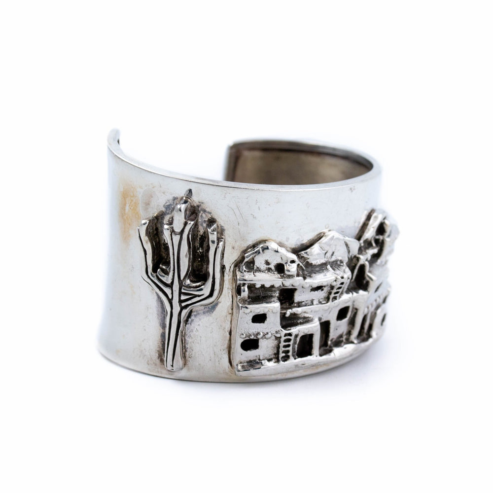 "New Mexican Town" Taxco Cuff - Kingdom Jewelry