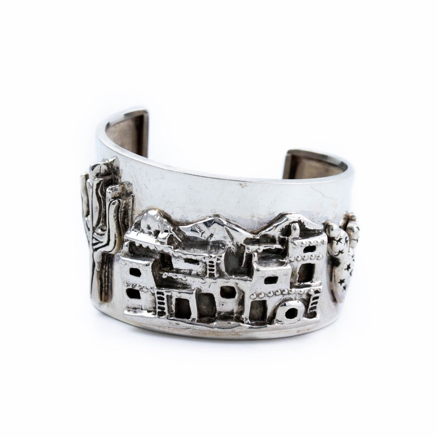 "New Mexican Town" Taxco Cuff - Kingdom Jewelry