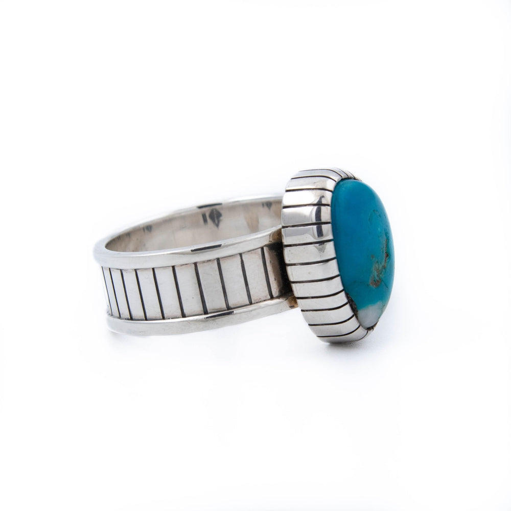 
                      
                        Oceanic Bisbee Turquoise Ring - Kingdom Jewelry
                      
                    