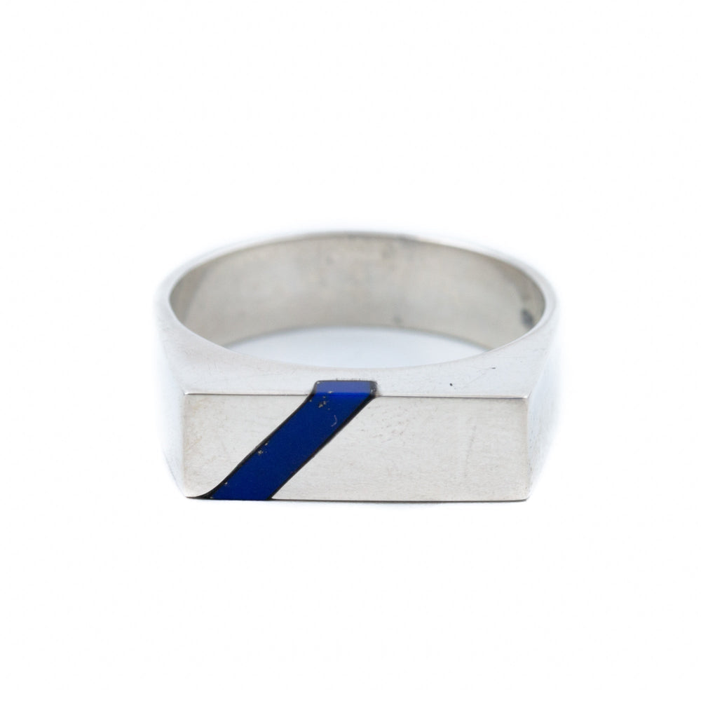 Offset Lapis Ring - Kingdom Jewelry