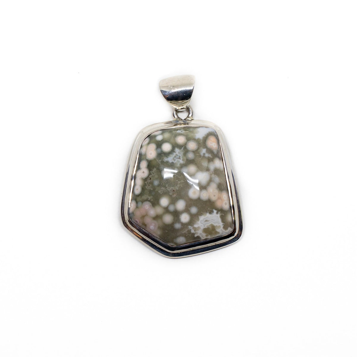 Olive Ocean Jasper Pendant - Kingdom Jewelry
