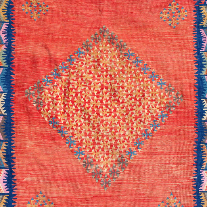 Orange Parallax Pirot Rug - Kingdom Jewelry