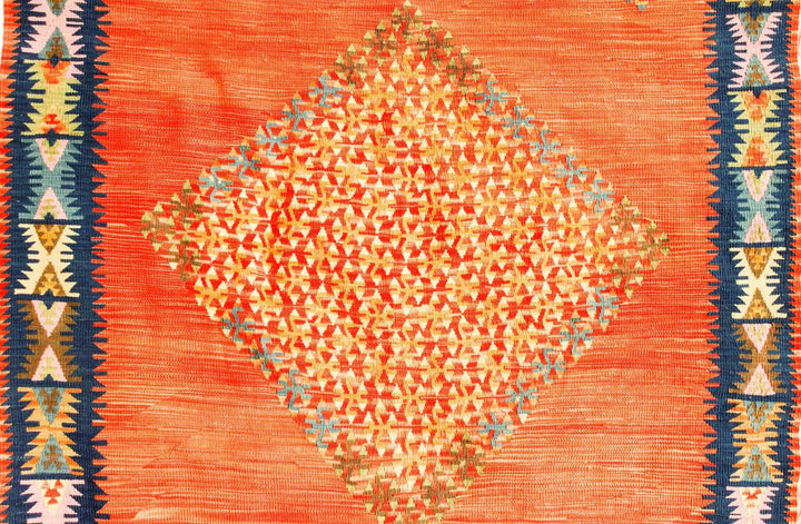Orange Parallax Pirot Rug - Kingdom Jewelry
