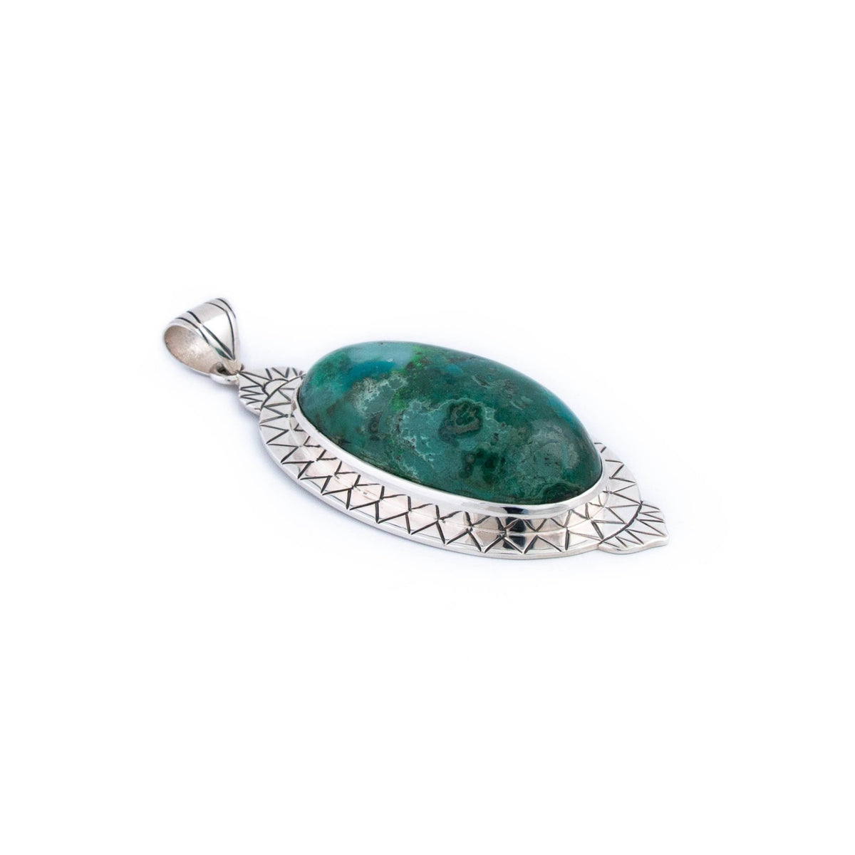 Ornate Gem Silica Pendant - Kingdom Jewelry