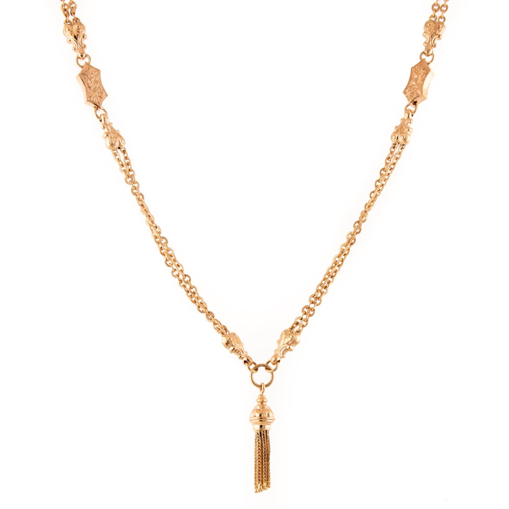 
                      
                        Ornate Rose Gold Watch Chain - Kingdom Jewelry
                      
                    