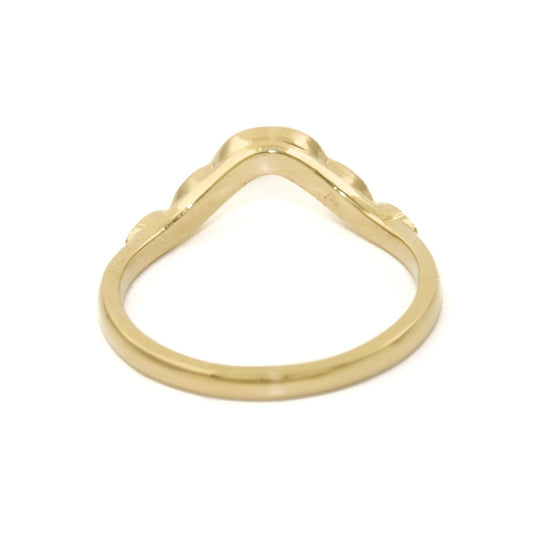 Oval 14K Gold x Diamond Tiara Band - Kingdom Jewelry