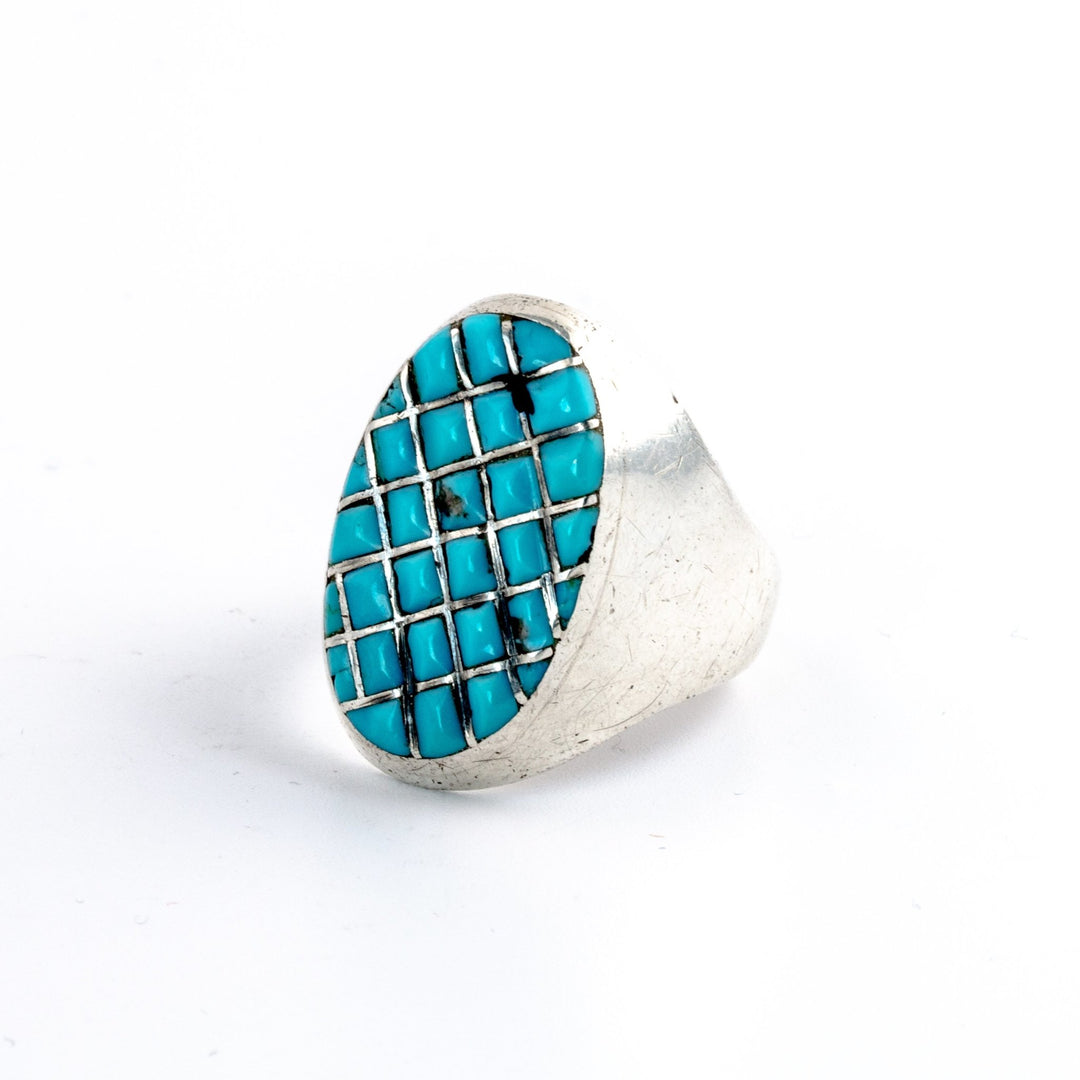 Oval Channel Inlay Ring - Kingdom Jewelry