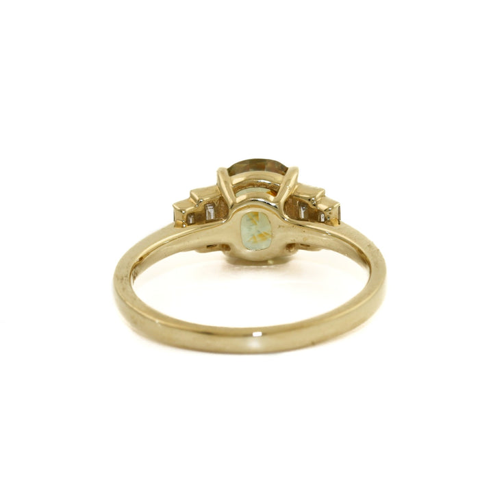 Parti Sapphire x Diamond Engagement Ring by Kingdom - Kingdom Jewelry