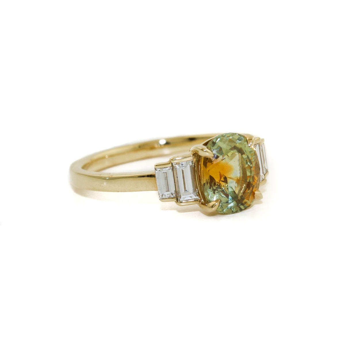 Parti Sapphire x Diamond Engagement Ring by Kingdom - Kingdom Jewelry