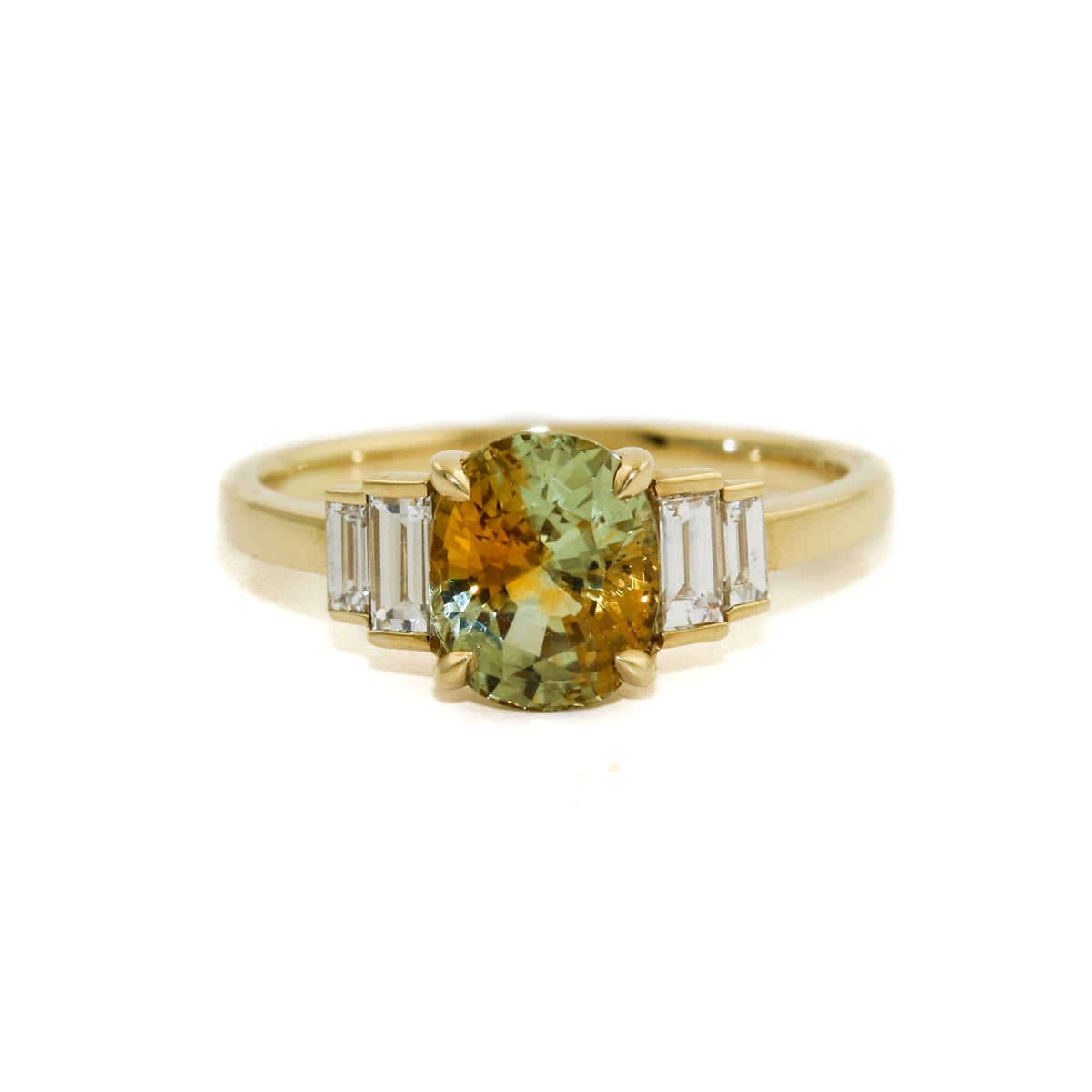 Parti Sapphire x Diamond Engagement Ring by Kingdom - Kingdom Jewelry