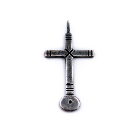 Patinated Pueblo Cross Pendant - Kingdom Jewelry
