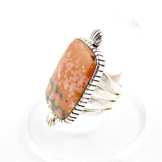 Peaches & Cream Ocean Jasper Ring - Kingdom Jewelry