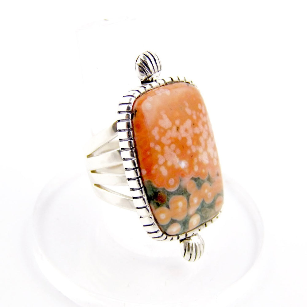 
                      
                        Peaches & Cream Ocean Jasper Ring - Kingdom Jewelry
                      
                    