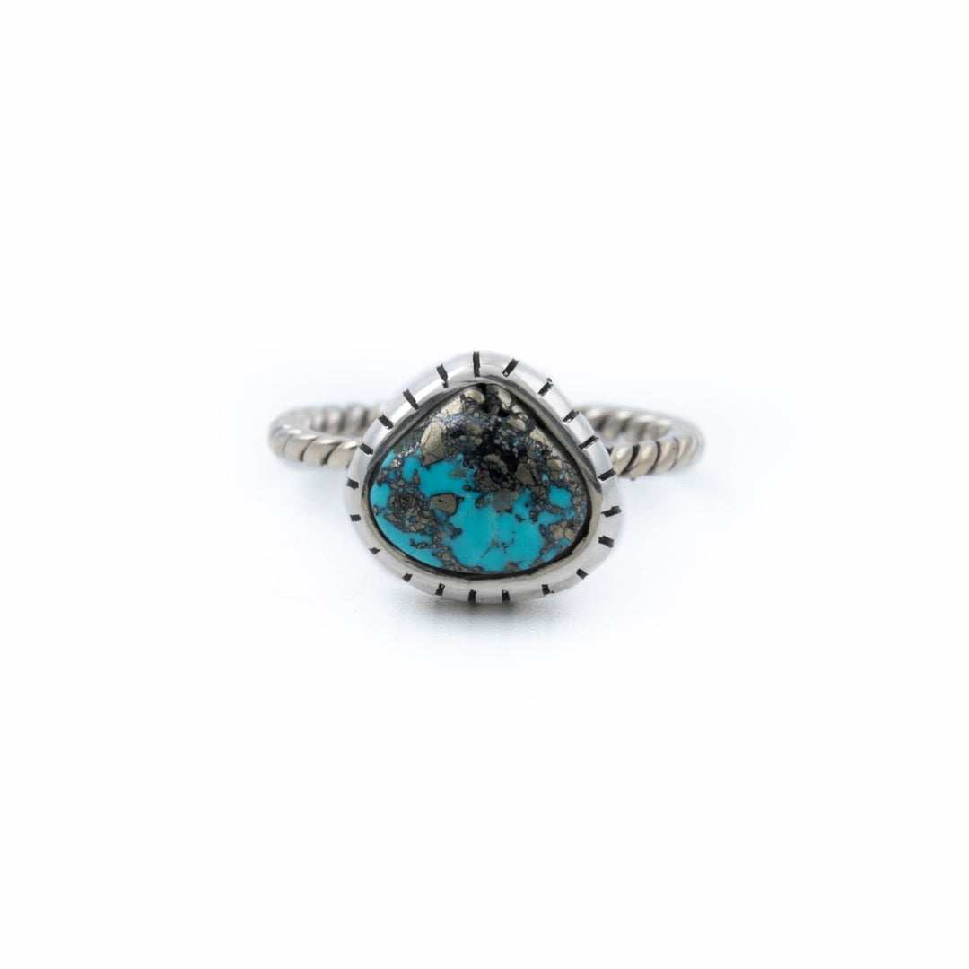 Pear Morenci Turquoise Ring - Kingdom Jewelry