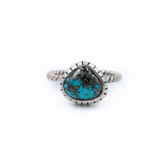Pear Morenci Turquoise Ring - Kingdom Jewelry