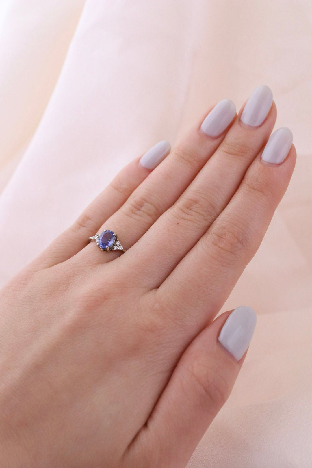 Periwinkle Sapphire Engagement Ring - Kingdom Jewelry