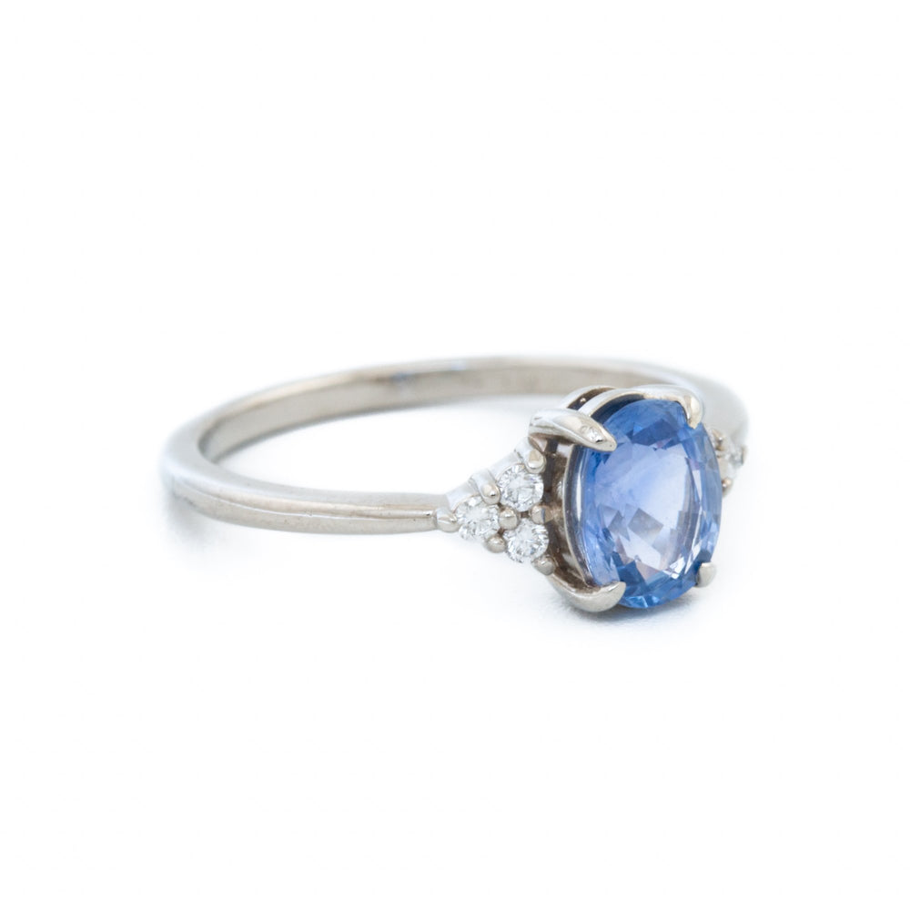 Periwinkle Sapphire Engagement Ring - Kingdom Jewelry