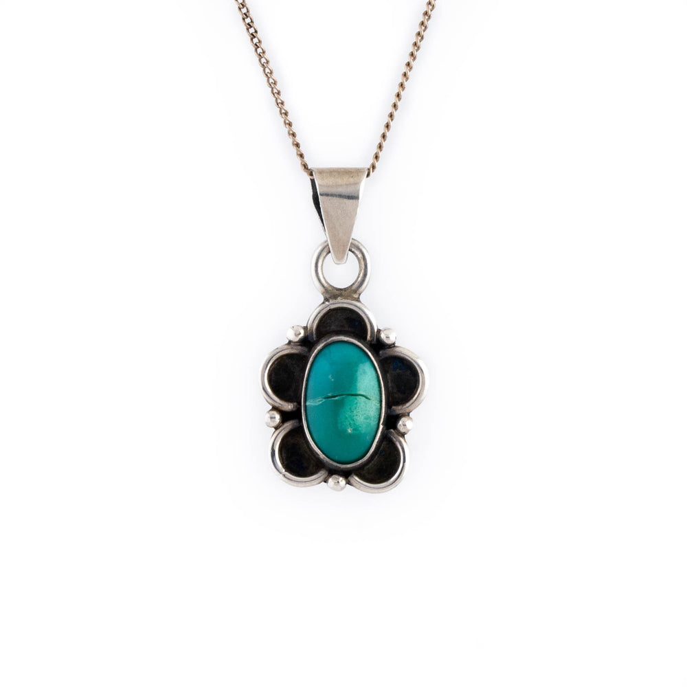 
                      
                        Petite Turquoise Flower Pendant - Kingdom Jewelry
                      
                    