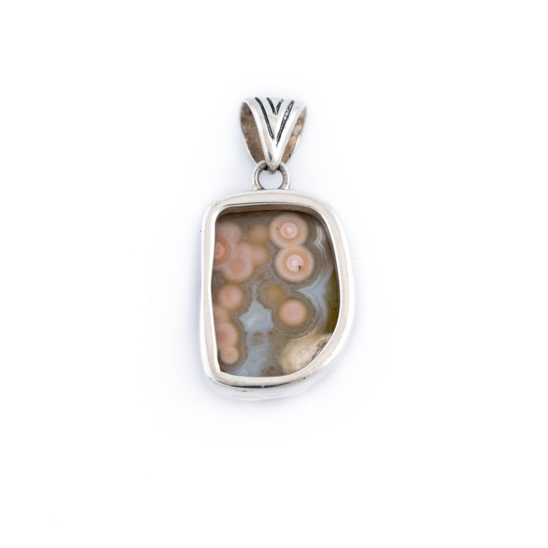 Pink Ocean Jasper Pendant - Kingdom Jewelry