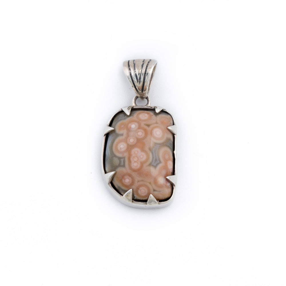 Pink Ocean Jasper Pendant - Kingdom Jewelry