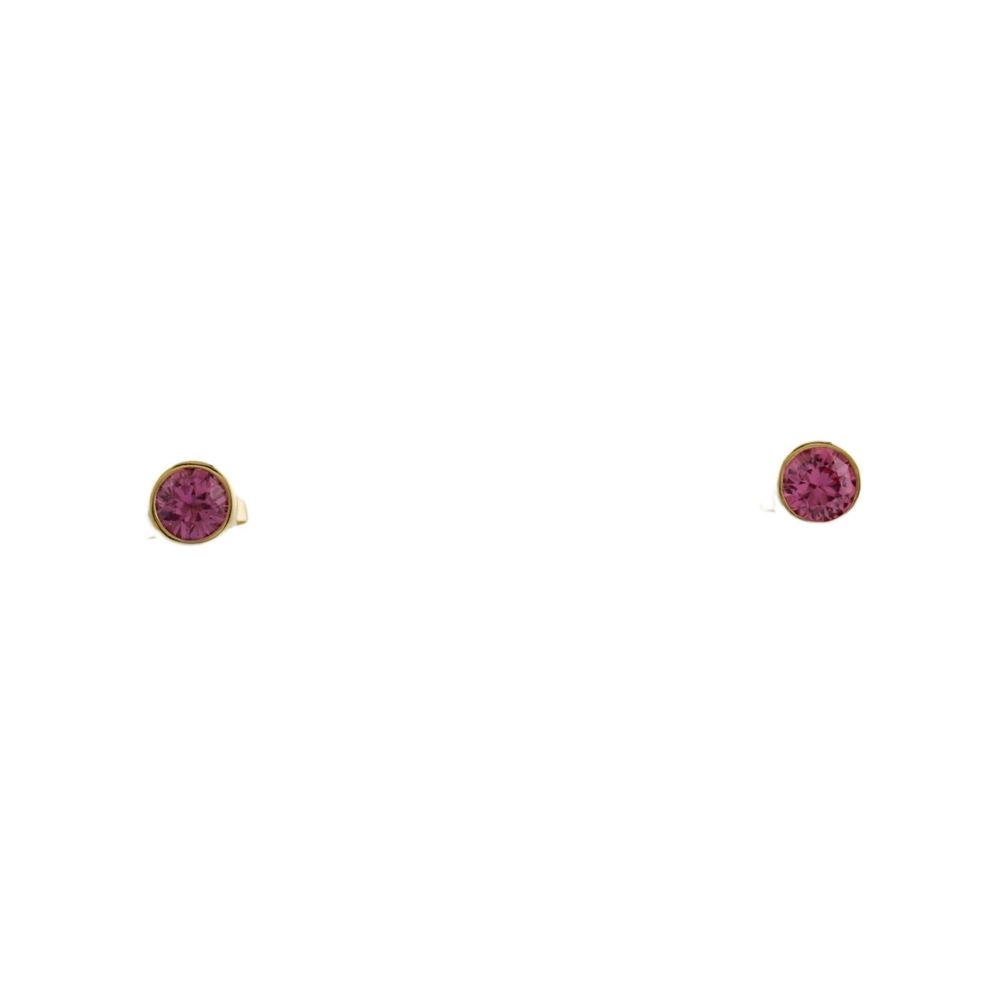 Pink Sapphire Studs in 14k - Kingdom Jewelry