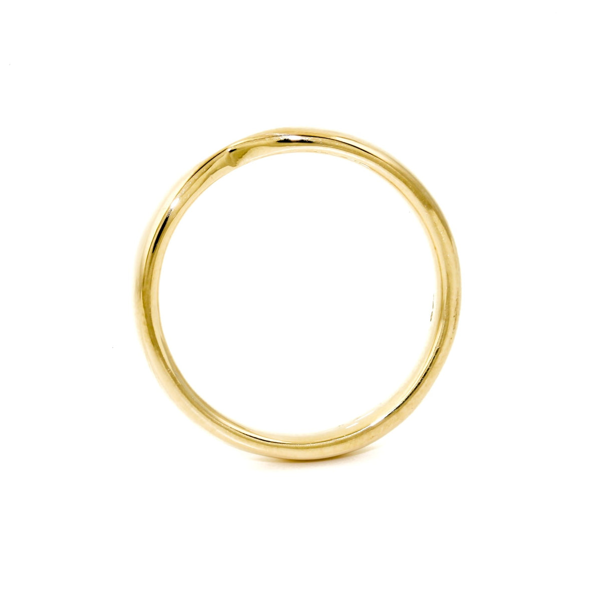 Plain 14K Gold Inverted Tiara Band - Kingdom Jewelry