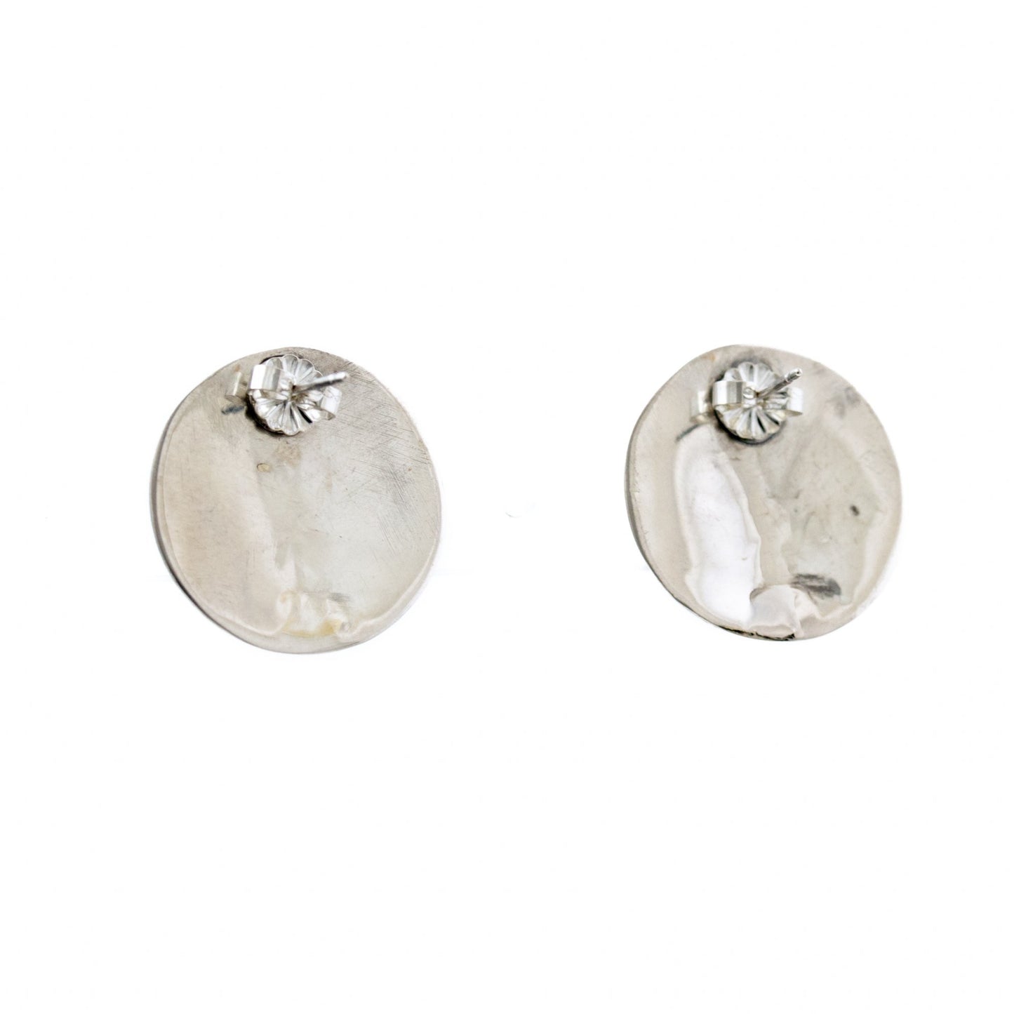 Plain Domed 1970's Earrings - Kingdom Jewelry