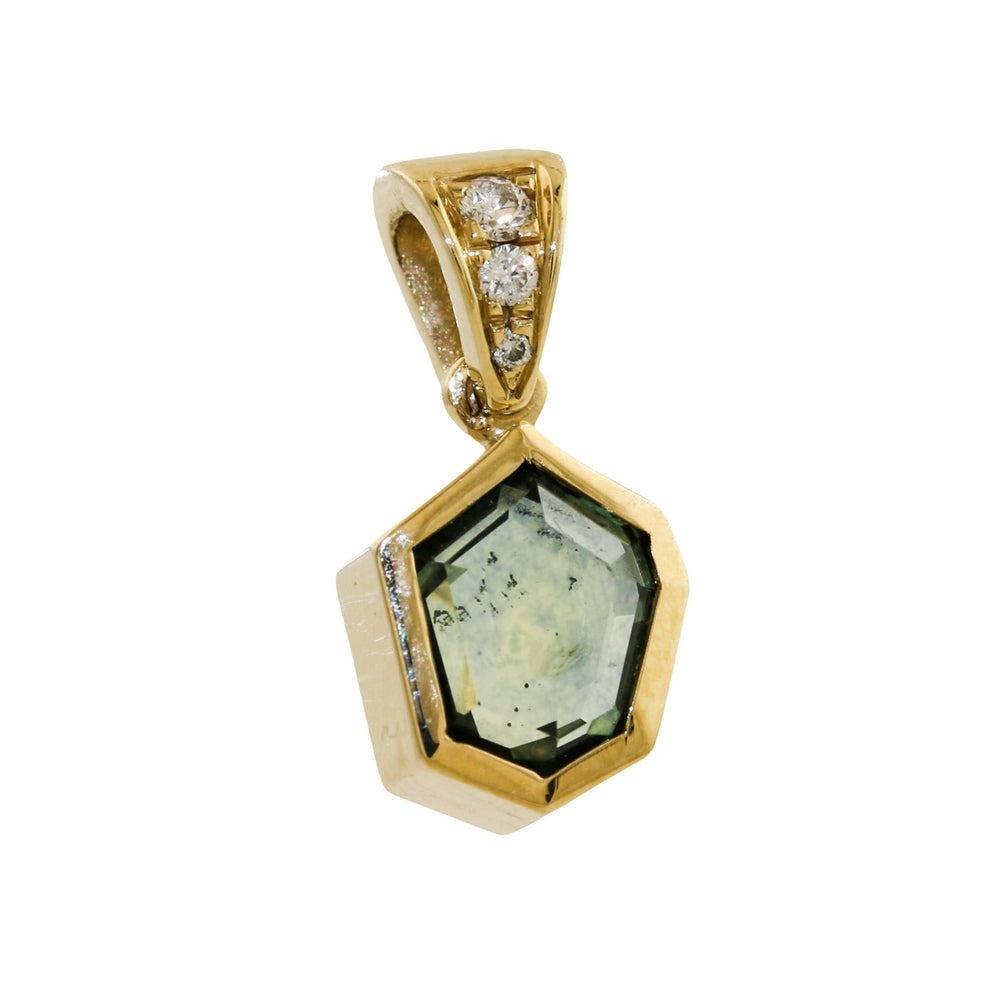 
                      
                        Portrait Cut Montana Sapphire Pendant 14k - Kingdom Jewelry
                      
                    