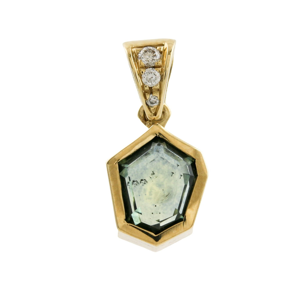 
                      
                        Portrait Cut Montana Sapphire Pendant 14k - Kingdom Jewelry
                      
                    