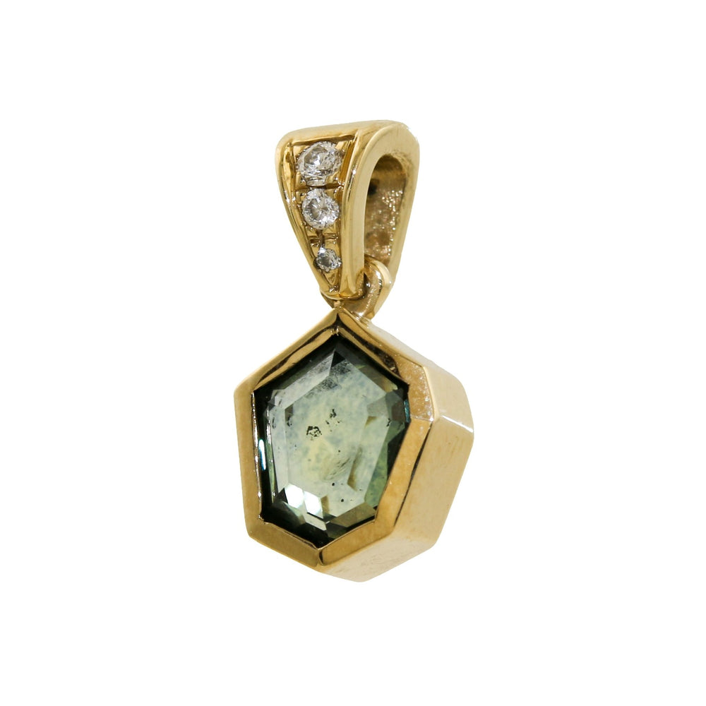 
                      
                        Portrait Cut Montana Sapphire Pendant 14k - Kingdom Jewelry
                      
                    