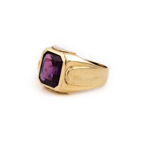 Purple Antique Glass Ring - Kingdom Jewelry