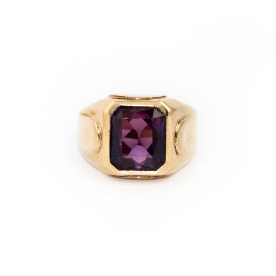 Purple Antique Glass Ring - Kingdom Jewelry