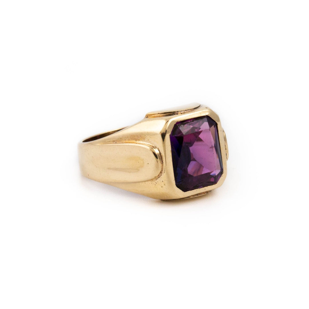 Purple Antique Glass Ring - Kingdom Jewelry