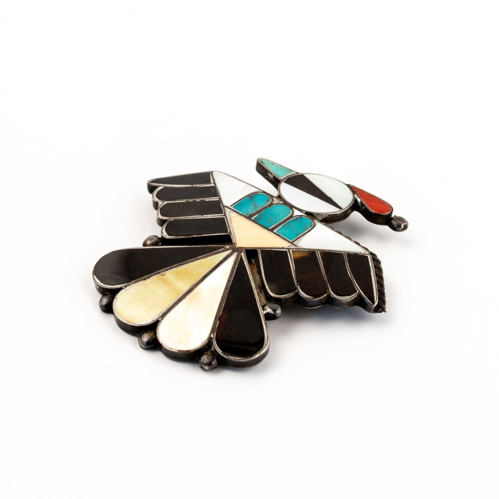 
                      
                        Quetzal Zuni Inlay Brooch Pin - Kingdom Jewelry
                      
                    